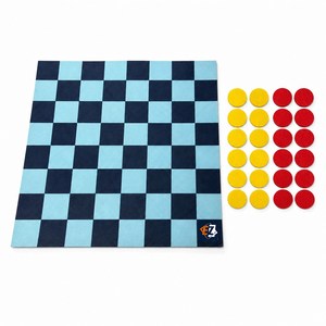 Set di Scacchi in Feltro con 24 Dischi per Gioco da Tavolo Familiare Personalizzato OEM all'Ingrosso - Product Image 1