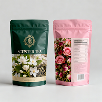 Sachets de thé personnalisés en forme de fleurs, en matériaux de qualité alimentaire, sachets de thé parfumés imperméables pour le sommeil, à fond plat