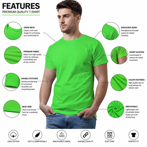 Camiseta Premium para Hombre 100% Algodón, Diseño Personalizado, Ropa Urbana, Fabricante OEM ODM, Serigrafía de Alta Calidad, Suave - Product Image 5