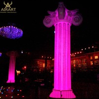 Colonnes gonflables LED pour décoration d'expositions urbaines, colonnes gonflables en forme d'arbre pour présentation