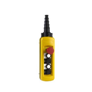 Buen Precio XACA4813 600V 10A Estación de Control Colgante Amarilla para Grúa, Interruptor XACA4813 Serie XACA 10, 4 Botones + 1 de Emergencia - Product Image 1
