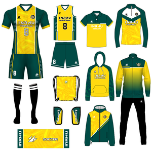 Kits de Agasalho Retro Personalizados por Sublimação - Camisa de Futebol Respirável 100% Poliéster para Adultos e Clubes - Product Image 6