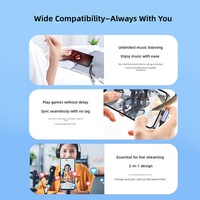 Adaptateur DAC USB-C 2-en-1 avec charge rapide PD et câble tressé en nylon pour téléphones et ordinateurs portables Type-C