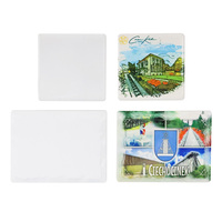 Aimant de réfrigérateur en céramique moderne, conception personnalisée en usine, aimants photo DIY, autocollant magnétique par sublimation, forme de cœur, aimant puissant