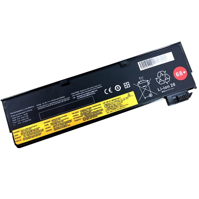 10.8V 48WH Laptop Battery for Lenovo 68+ Compatible for Lenovo Thinkpad T440S X240 45N1124 Li-ion Laptop Battery for Lenovo