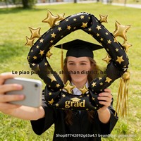 Nouvel Ours de Remise de Diplôme 2026 – Cadre Photo GRAD, Ballons en Film Aluminium à Fixation sur Carte, Décorations de Fête pour la Saison des Remises de Diplôme