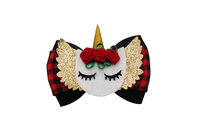 Vente Flash : Barrette à Cheveux Licorne Ailes d'Ange en Grosgrain avec Joli Nœud à Paillettes pour Fêtes de Filles