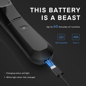 Juego de afeitadora eléctrica con luz, recortadora de vello corporal resistente al agua para hombres y mujeres, recargable por USB HT-5308 - Product Image 4