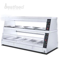 Vitrine Chauffante Électrique Commerciale 2026 à Ventes Chaudes avec Contrôle Automatique de la Température (85-100°C) pour Buffets de Restaurant