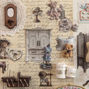 15 autocollants par paquet, série Rococo Sweet Dream House, autocollants découpés à la forme, style européen, autocollants décoratifs pour les fêtes, pour bricolage - Product Image 3