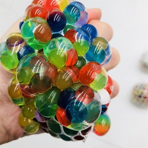 Balles anti-stress perlées en forme de raisin, jouets sensoriels colorés en plastique pour enfants et adultes, jouet unisexe pour le développement émotionnel - Product Image 1