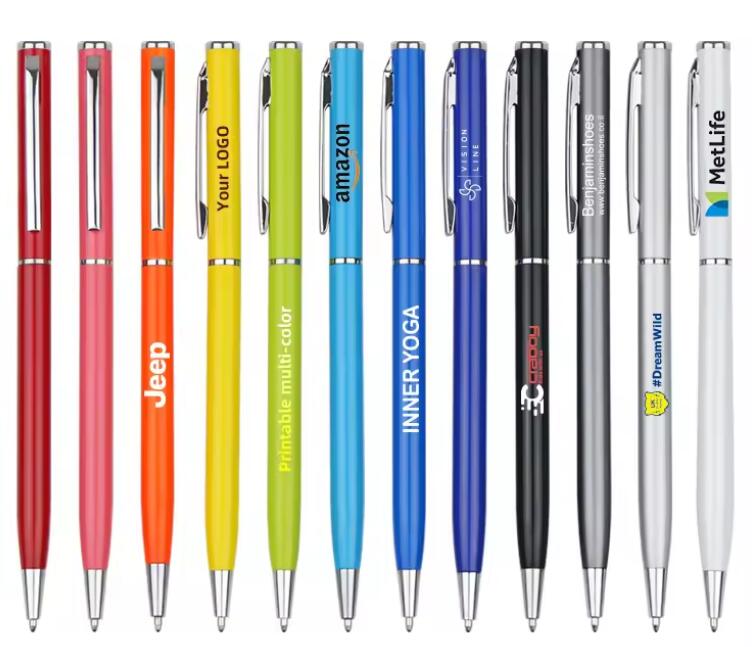 Umorismo 10 PCS Metal Ballpoint Pens,Retractable Slim Ballpoint - View #7