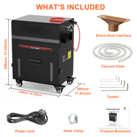 Aspirateur industriel CNC TWOTREES M2 - Aspirateurs portables haute puissance pour nettoyage humide et sec CNC