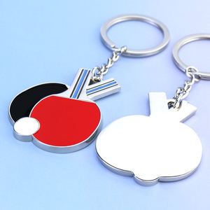 Porte-clés Souvenir en Alliage Gravé au <span class=keywords><strong>Laser</strong></span> Léger, Thème Club Sportif, Balle de Tennis de Table - Product Image 4