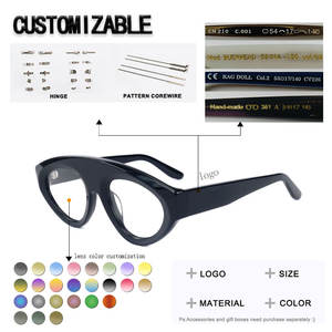 Lunettes de soleil polarisées en acétate, design vintage unisexe, logo personnalisé, légères, portables, monture intégrale rectangulaire, spéciales jeunesse - Product Image 3