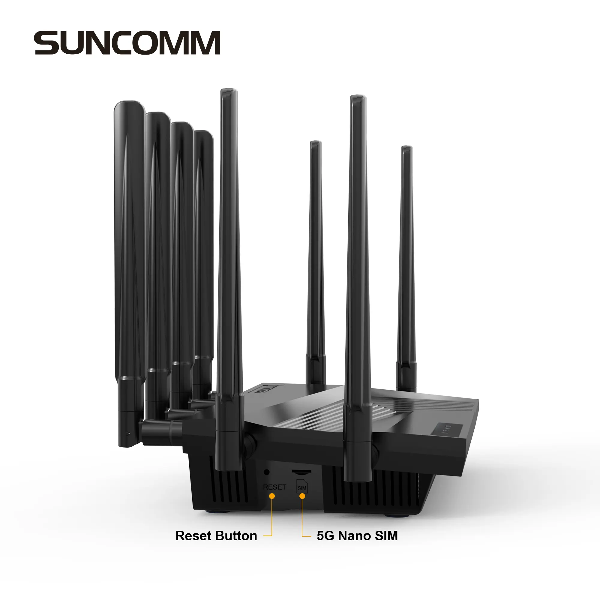 SUNCOMM SE06 NEW 5GワイヤレスWiFiルーター外部アンテナ高速インターネットアクセス2.4G 5.8G 5Gルーター (SIMカードスロット付き)