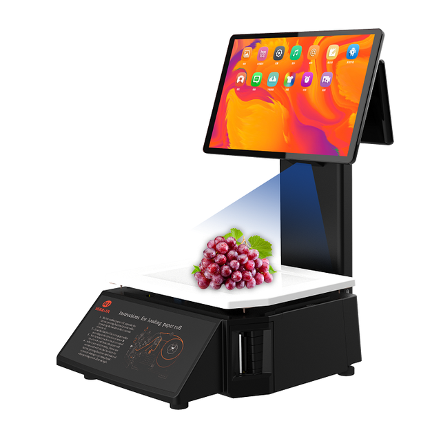 Multi Language Barcode Weighing AI Pc Scale for Supermarket/vegetable/meat/fruits