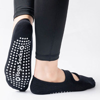 Chaussettes antidérapantes pour femmes, été, yoga, fitness, danse, en polyester/poly-coton, tricotées à aiguille simple