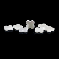 Trèfle en zircon lourd de haute qualité QinFa Crafts, 13x13x2.1mm, 1.2g, coquille de nacre blanche naturelle, pierre de trèfle, vente en gros à Dubaï