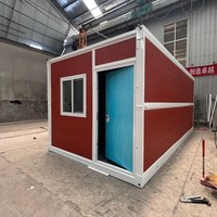 Conteneur de bureau mobile 3 chambres en Chine, 20 pieds, 40 pieds, mini-maison pliable préfabriquée