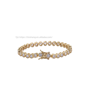Pack Set Tennis <b>Bracelet</b> 3mm4mm5mm Single Row <b>Copper</b> Set Zirconium Hip-hop <b>Bracelet</b> Tanjing Fashion Lijing Necklace - Product Image 3