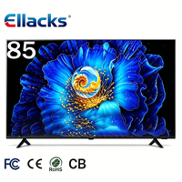 TV LED Smart Android Google 4K UHD 85 Inch yang Dapat Dikustomisasi Pabrik (OEM) dengan WIFI untuk Hiburan Rumah