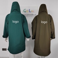 Veste de bain et de surf unisexe en polaire sherpa de haute qualité pour hommes et femmes, manteau oversize imperméable, robe de change