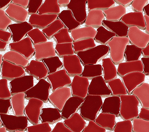 305*305Mm Bán Buôn Đỏ Không Thường Xuyên Sỏi Đá Gốm Khảm Phật Sơn Hiện Đại Tường Lát Mảnh Gạch Cho Khách Sạn Nội Thất Tường - Product Image 4