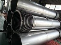 Tubería corrugada de acero inoxidable, compensador corrugado de metal, utilizado para sistemas HVAC