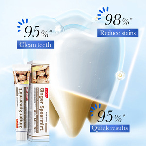 Pasta Dental Blanqueadora de Jengibre Natural al por Mayor con Esencia Pura de Jengibre para un <span class=keywords><strong>Aliento</strong></span> Fresco y Control de la Halitosis, Uso Doméstico Durante Todo el Día - Product Image 1