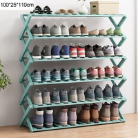 Étagère à chaussures pliable moderne en bois de qualité, facile d'entretien, pour armoire et salon