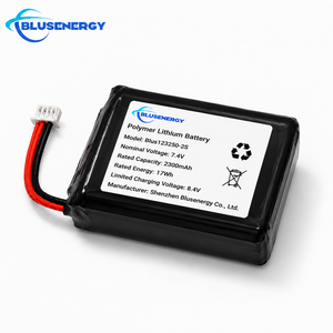 Batterie rechargeable au lithium polymère personnalisée 123250-2S 7,4 V 2300 mAh 2S avec connecteur multi-contacts - Product Image 2
