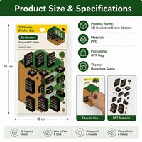 Pegatinas Decorativas en 3D de PVC Impermeables Personalizadas, Juego de Calcomanías en Relieve para Diarios, Álbumes de Recortes, Cuadernos y Regalos