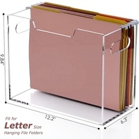 Organizador acrílico personalizado para colgar archivos para oficina