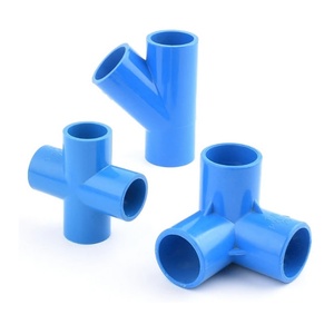 ข้อต่อท่อสวนขนาด 20~50 มม. แบบ 4 ทาง ข้อต่อตรง PVC ข้อต่อข้อศอก ข้อต่อสามทาง ข้อต่อท่อแบบกากบาท 4 ทาง อุปกรณ์เชื่อมต่อท่อน้ำ - Product Image 5
