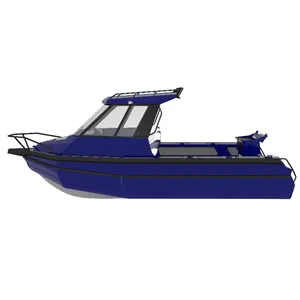 الألومنيوم قارب سباق للبيع كندا 20ft / 6.2m طائرة الحرفية الألومنيوم الصيد قارب قارب سباق مع عائم