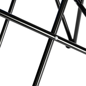 Chaise de camping en tissu Oxford bleu 32x19x31 pouces, cadre noir - Product Image 2