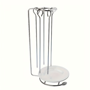 Stainless Steel Thickened <strong>BBQ</strong> Skewer Hanging <strong>Rack</strong> Vertical <strong>Lamb</strong> Kebab Skewer Holder Creative Barbecue Needle Stand - Product Image 4