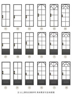 Portes battantes modernes manuelles étanches pour appartements, salles de bain et cuisines, fenêtres en alliage d'aluminium à double vitrage pour usage intérieur