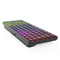Clavier de jeu portable ergonomique rechargeable avec rétroéclairage 7 couleurs, interface filaire USB, vente en gros pour ordinateur portable, compatible BT