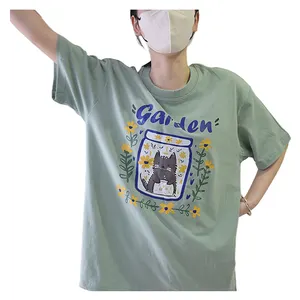 Logo T-Shirt Custom Las Glitter Rhinestuds Dtf Paper Heat Transfer Printing Garment Customized Designs