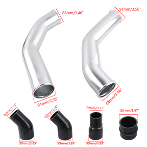 Kit de Tubo y Conector de Intercooler de Acero Inoxidable Compatible con Dodge Ram 6.7L Cummins Diesel 2013-2018, Reemplazo Directo ICP012-SL - Product Image 6