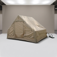Tente de camping gonflable portable 6,3 m² en tissu Oxford 210D imperméable, abri extérieur léger 13 kg, 3x2,1x2m, entrée unique