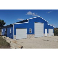 Kits Personnalisés de Bâtiments Préfabriqués Type Grange en Acier Barndominium, Entrepôt, Hangar Agricole, Atelier Préfabriqué en Métal