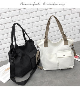 Borsa da <span class=keywords><strong>donna</strong></span> multifunzione in tela con tracolla a tracolla a tracolla con borsetta Multistyle - Product Image 2