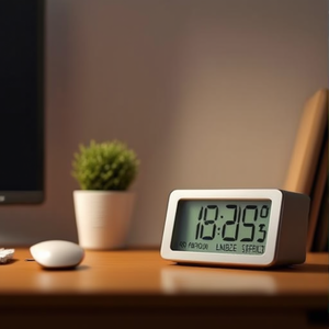 Silver Alarm <b>Clock</b> JA7112 CF S - Product Image 3