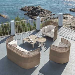 Cabana Double places simple en rotin chaise longue de loisirs chaise en aluminium cadre méridienne mobilier d'extérieur - Product Image 2