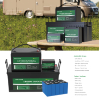 Batterie lithium-ion LiFePO4 homologuée CE 12V 100AH 200AH 300AH 400AH 500AH 600AH 800AH 12.8V ESS RV Marine Caravan Energy Storage