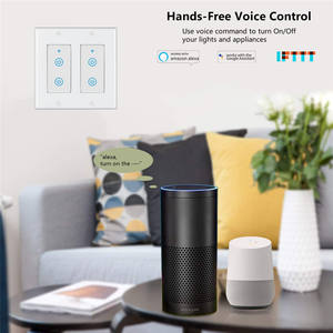 SIXWGH 4-Gang Smart Light para Tuya WiFi Switch Durable PC Quad Circuit Panel táctil funciona con <span class=keywords><strong>Alexa</strong></span>/<span class=keywords><strong>Google</strong></span> Home para UL Listed - Product Image 5