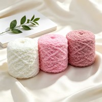 Pelote de fil en coton nuage doux et moelleux pour tricot et crochet, idéale pour sacs, poupées, chapeaux, écharpes faits main, plusieurs couleurs unies